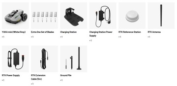 Мини-робот-косилка MAMMOTION YUKA 700м2, макс. 1100 м², GPS RTK, 45% AI