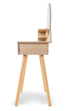 Косметический туалетный столик Aga с зеркалом оттенков коричневого 80 x 122 x 40 см