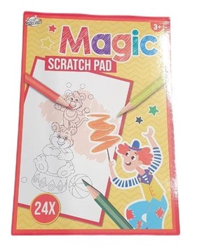 Magiczny blok zdrapka 24 arkusze Cyrk