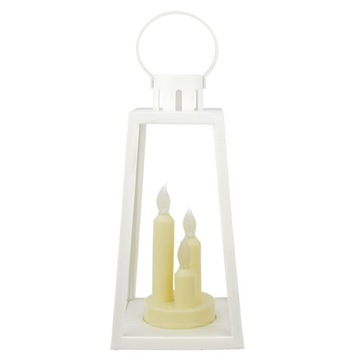 LAMPION DEKORACYJNY LATARENKA OZDOBNA LED BIAŁY