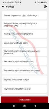 Интерфейс сервисного диагностического сканера FULL THINKDIAG 115 MAREK 149app PL