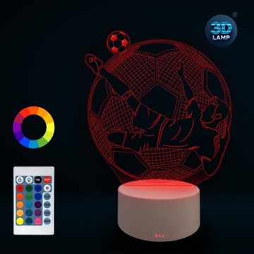 Ночник Футболист 3D LAMP LED