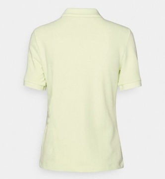 Koszulka polo LACOSTE damska polówka żółta XL