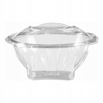 Pojemnik Pucharek PET na sałatki transparentny 500 ml - 50 szt.