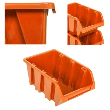 5 x Kuweta pojemnik magazyn 120x195x90mm Pomarańcz