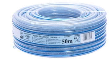 Wąż techniczny zbrojony 6mm przewód Argon Co2 do reduktora spawarki 1m