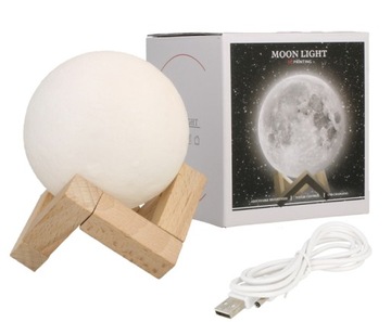 Ночник Moon 3D white touch Planet