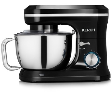 КУХОННЫЙ ПРОЦЕССОР ПЛАНЕТАРНЫЙ МИКСЕР КЕРЧЬ ФЕРРО ЧЕРНЫЙ 4,5 Л АКСЕССУАРЫ