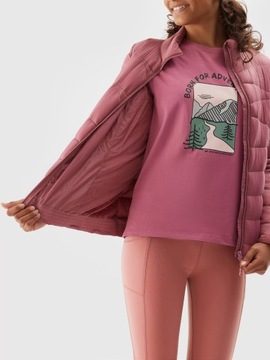 4F KURTKA DZIEWCZĘCA PIKOWANA PUCHOWA PRZEJŚCIOWA WIOSENNA JESIENNA