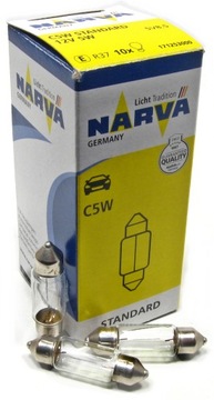 Żarówka Narva rurka C5W - 38mm 5W
