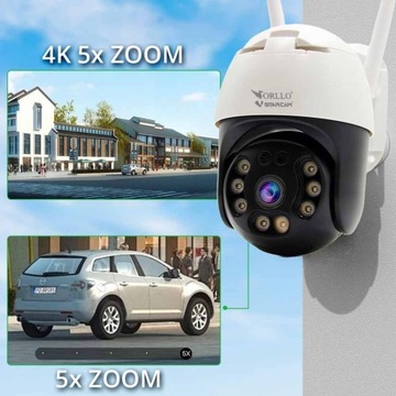 IP-камера ORLLO Z20 4K, 8 МП, 5xZOOM, БЕСПРОВОДНАЯ ВНЕШНЯЯ + КАРТА 64 ГБ