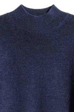 H&M HM PREMIUM Wełniany półgolf sweter XS