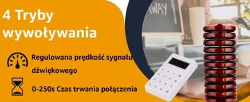 Retekess TD158 Пейджер для ресторанов, пейджинговая система, 10 пейджеров, 300M