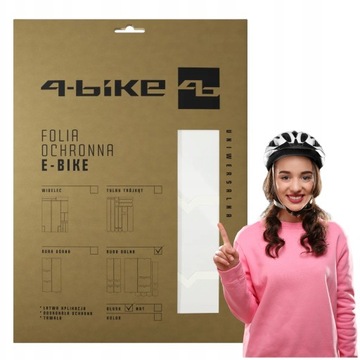 FOLIA NA ROWER OCHRONNA NAKLEJKI OCHRONNE POŁYSK BACKBONE RURA DOLNA E-BIKE