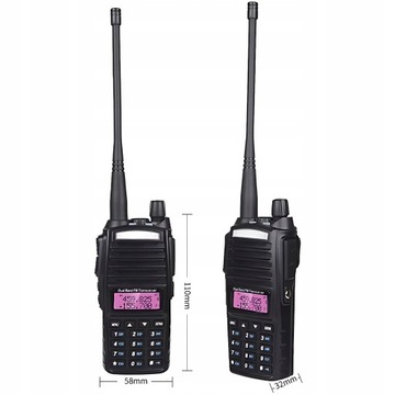 KRÓTKOFALÓWKA WALKIE TALKIE BAOFENG UV-82 PMR RADIOTELEFON DUŻY ZASIĘG nowa