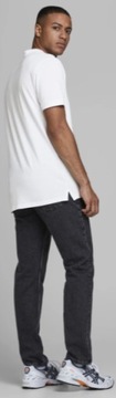 JACK&JONES KOSZULKA POLO BIAŁA CASUAL S SHC