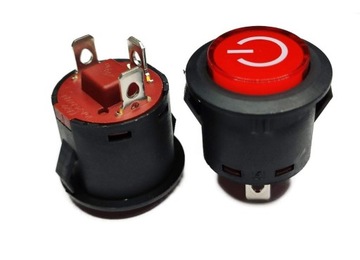 przycisk włącznik do auta na akumulator 3pin 26mm
