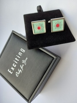 Запонки EXC Retro Bicycle для рубашки, посеребрение, родиевое покрытие + футляр