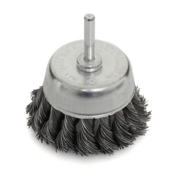 SZCZOTKA DRUCIANA NA WIERTARKĘ 75mm DRUT SKRĘCANY