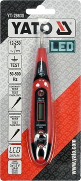 ТЕСТЕР НАПРЯЖЕНИЯ YATO - FAZER 28630