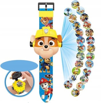 Цифровые часы Paw Patrol Rubble со светодиодным 3D-проектором для детей