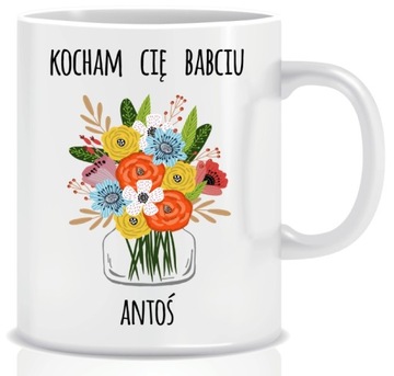Kubek DZIEŃ BABCI z IMIENIEM DZIECKA