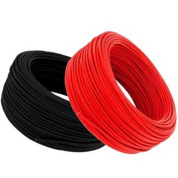 ZESTAW KABEL PANELE SŁONECZNE SOLARNE 2x15m 6mm2