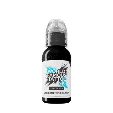 WORLD FAMOUS INK | OBSIDIAN TRIPLE BLACK | 30 ml | Farba do tatuowania