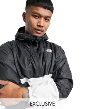 The North Face Czarno-biała kurtka typu anorak używana S