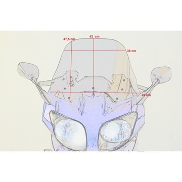 СТЕКЛО МОТОЦИКЛА YAMAHA FJR 1300 2001-2005 гг.