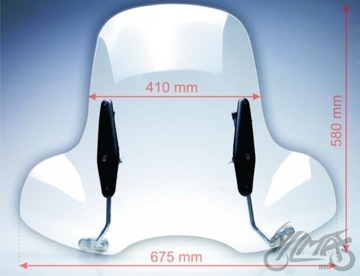 БОЛЬШОЙ МОТОЦИКЛОВЫЙ ЛОБОВОЕ СТЕКЛО PIAGGIO VESPA ROMET СКУТЕР