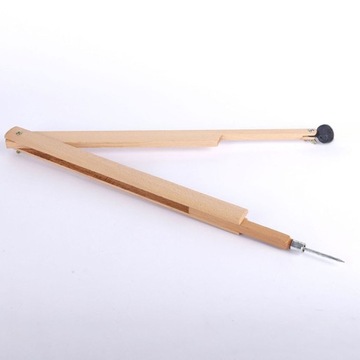 ДЕРЕВЯННЫЙ КОМПАС БОЛЬШАЯ ЛУЧА ГЕОМЕТРИЯ ОБУЧЕНИЕ МАТЕМАТИКЕ