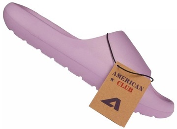 Damskie klapki basenowe American Club DNH-148/24 w kolorze fioletowym 39