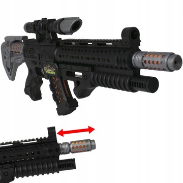 KARABIN ZABAWKA PISTOLET DLA DZIECI ŚWIATŁO DŹWIĘK DUŻY