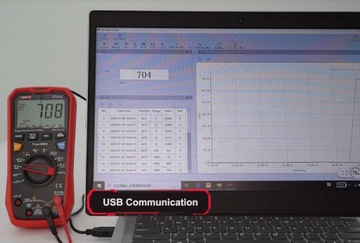 Мультиметр 20А AC/DC UT61E+ NCV hFe - USB - график+