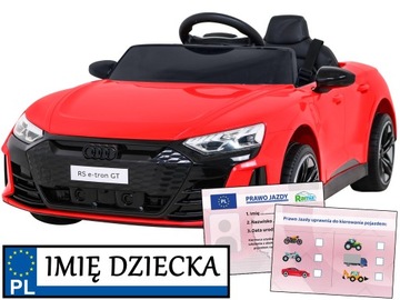 аккумуляторный автомобиль AUDI RS E-tron GT ДЕТСКИЕ водительские права 4 ДВИГАТЕЛЯ 4х4