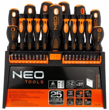 Neo Tools 04-210 Набор отверток и битов 37 штук