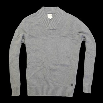 JACK & JONES _ FIRMOWY CIEPŁY SWETER Z LOGO _ M/L