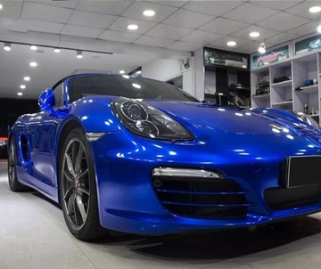 СИНИЙ МЕТАЛЛИЧЕСКИЙ ШПОН, ВЫСОКИЙ БЛЕСК