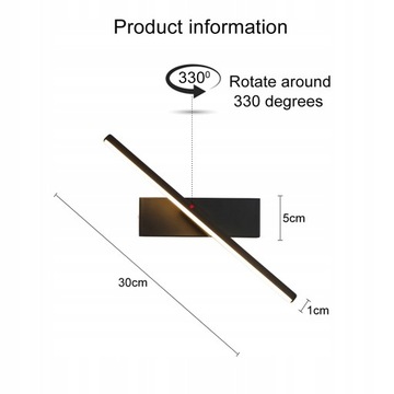 Современный длинный светодиодный настенный светильник, прикроватный светильник