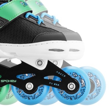 Детские регулируемые роликовые коньки Spokey JOY, размеры 27-30, ABEC7 Carbon 82A