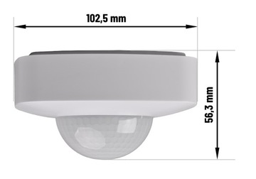 Накладной датчик присутствия с 3xPIR-светодиодами