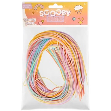 Filofun Żyłki Wężyki Filofan Scooby do bransoletek breloków PASTELOWE 38szt