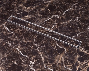 ODPŁYW LINIOWY 2w1 STAL NIERDZEWNA OBROTOWY SYFON 90 cm