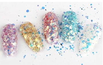 ЗОЛОТЫЕ БЛЕСКИ КОНФЕТТИ ДЛЯ УКРАШЕНИЯ НОГТЕЙ ЗОЛОТО 7