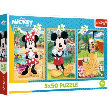 Пазли Disney 3 x 50 ел. Мишки на канікулах