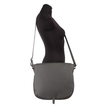 RUDA SKÓRZANA LISTONOSZKA CAMEL TORBA A4 SKÓRA NATURALNA XL