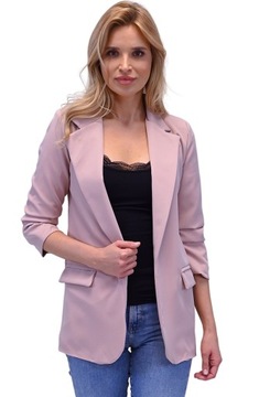 ЖЕНСКИЙ элегантный жакет, розовый, M/38