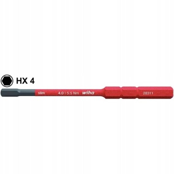 WIHA bit wymienny imbus 4 x 75 mm slimBit 37225