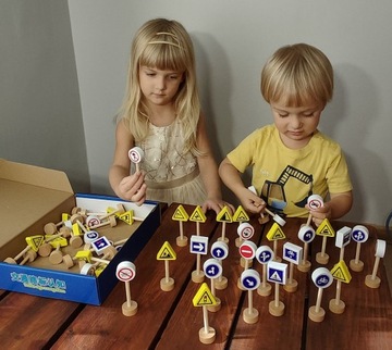 50 шт. x2 БОЛЬШИЕ ДВУСТОРОННИЕ ДЕРЕВЯННЫЕ ДОРОЖНЫЕ ЗНАКИ